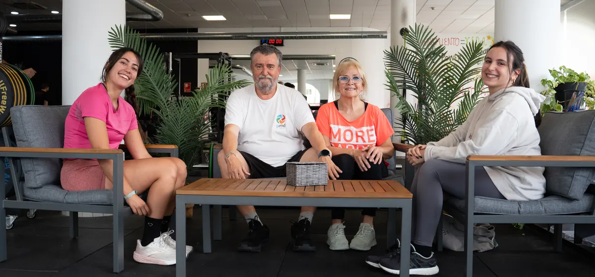 Clientes de H Sport Center en la zona de descanso del centro de Ciudad Real
